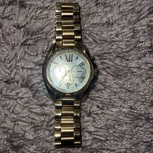 Michael Kors MK5605 Unisex Chronograph 40mm Case Gold Analog Wristwatch